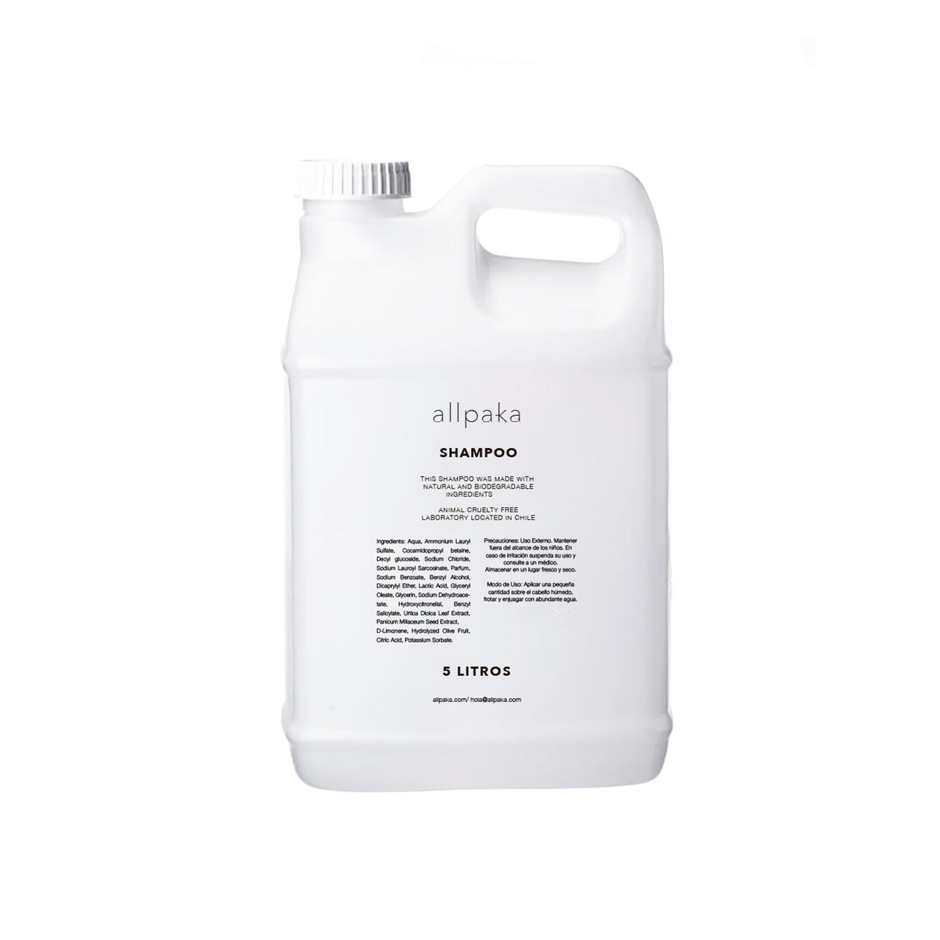 Shampoo natural allpaka bidon 5 litros