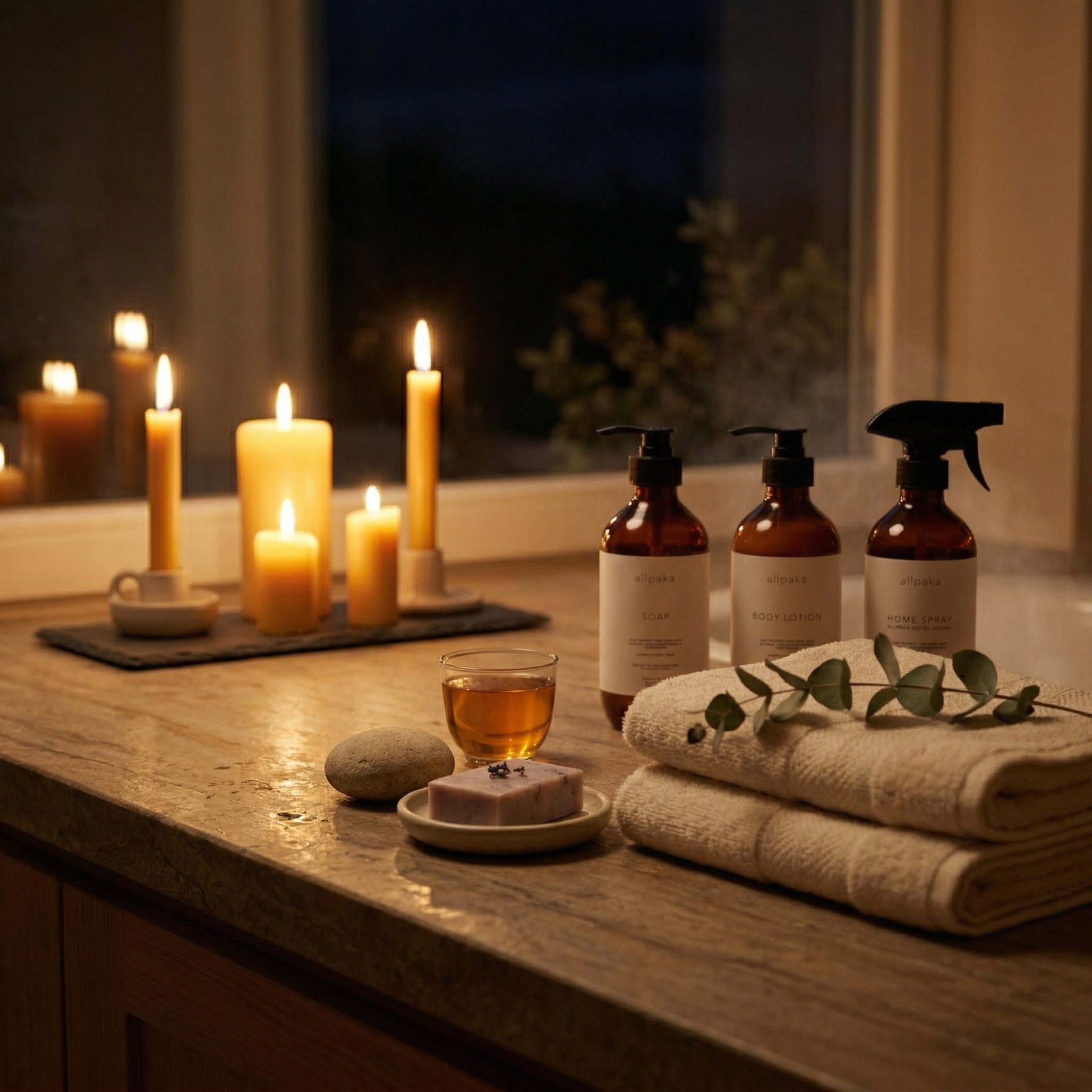 Set hotel en casa de noche